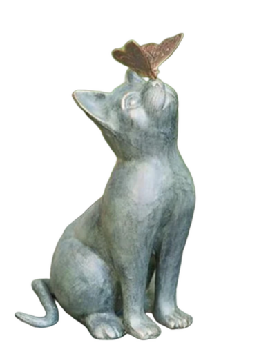 Fiber Cat Statue - Product Type: Sculpture