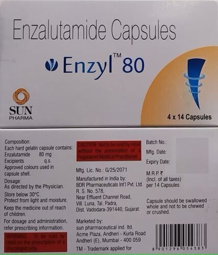 Enzalutamide Enzyl 80 Mg Capsule - Dosage Form: 40Mg