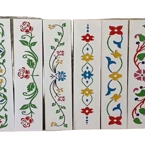 Multicolor Marble Inlay Border Flooring