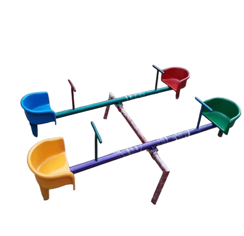 Outdoor 4 Seater Spring Seesaw - Age Group: Kids