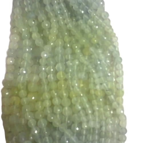 Prehnite Beads - Color: Greenish-Yellow