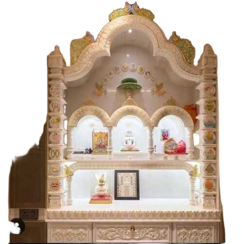 Marble Home Temple - Color: Whitemarblemandir