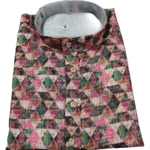 Cotton Blend Printed Long Kurta