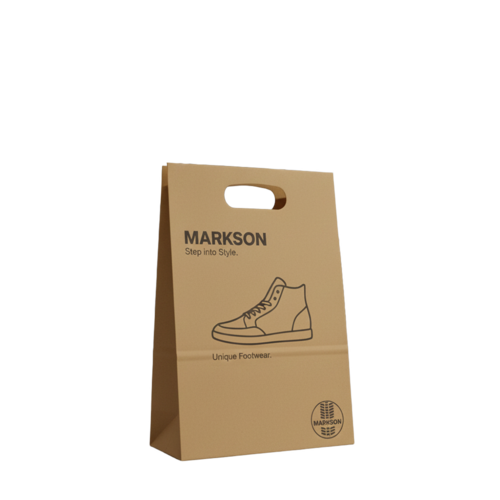 Eco Friendly Paper Bags with Die Cut Handle