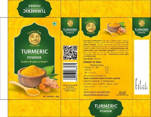 Suvarna Veda Premium Turmeric Powder - Color: Golden