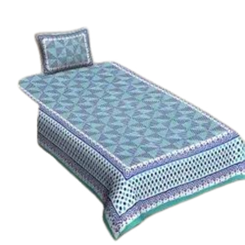 90x100 Blue Cotton Bed Sheet