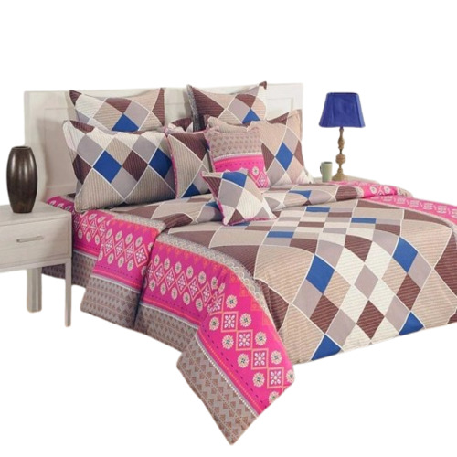 90x100 Pink Cotton Bed Sheet