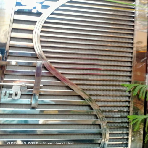 Polished Modern Stainless Steel Gate