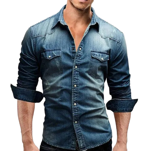 Soft Texture Men Denim Shirts