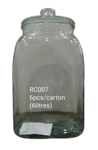 6 Ltr Bakery Glass Container