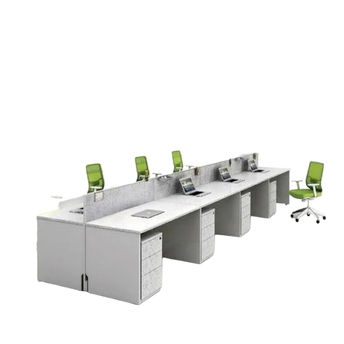 8 Person Rectangular Shape Office Workstation - Application: Industrial