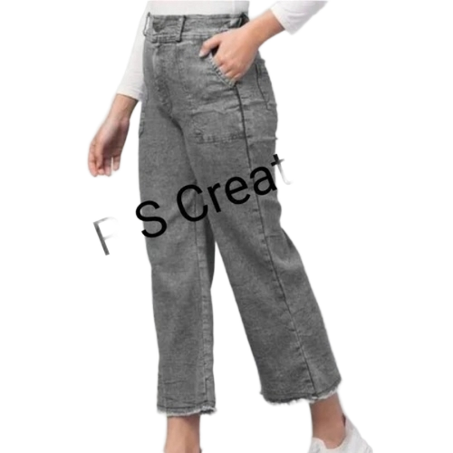 Ladies Grey Denim Jean