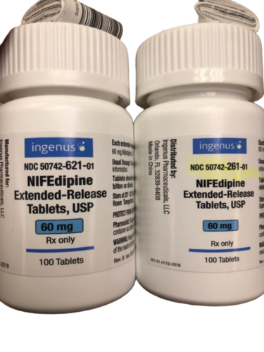Nifedepine Extended Release 60Mg - Physical Form: Tablets