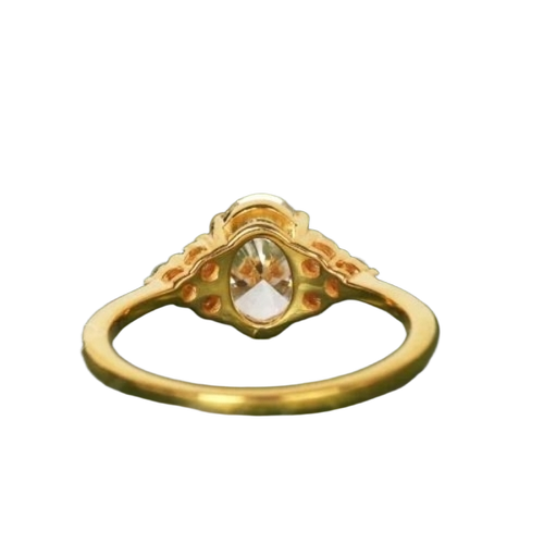 Oval Cut Lab Grown Diamond Engagement Ring