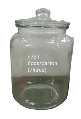Round Bakery Glass Container