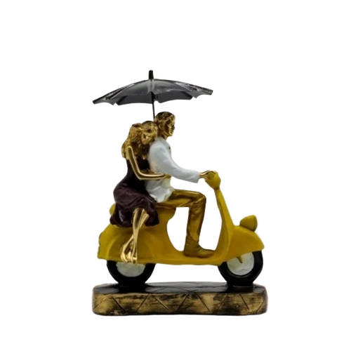 Scooter Couple Statue