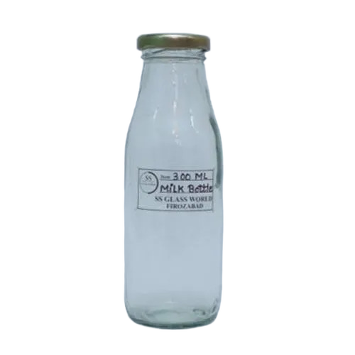 Transparent 300ml Milk Glass Bottle