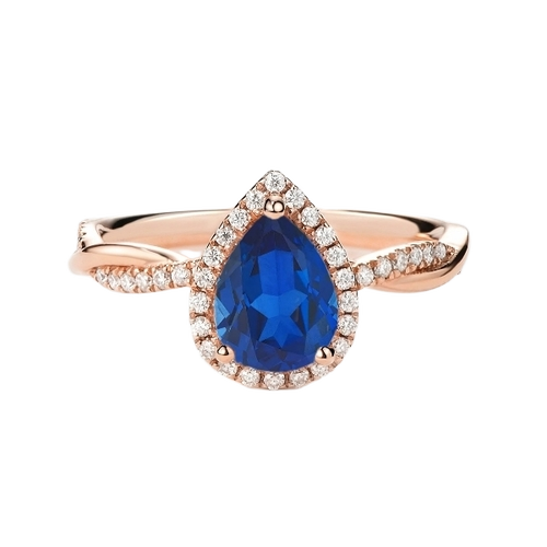 925 Silver Sapphire Ring