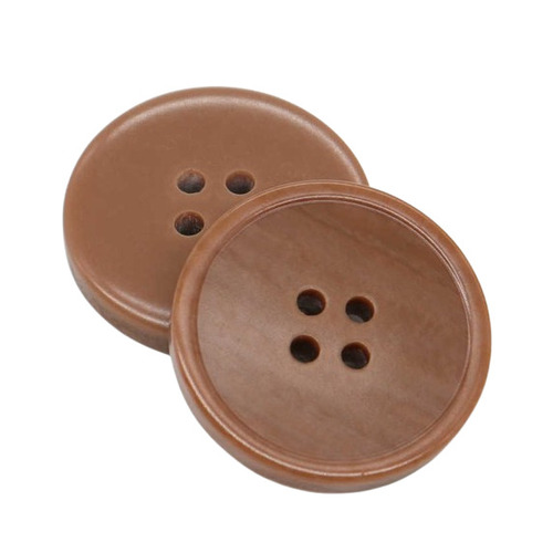 Polyester Button - Color: Brown