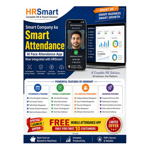 HRSmart 2.0 AI Face Attendance App