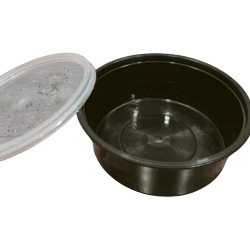Black Disposable Plastic Food Container