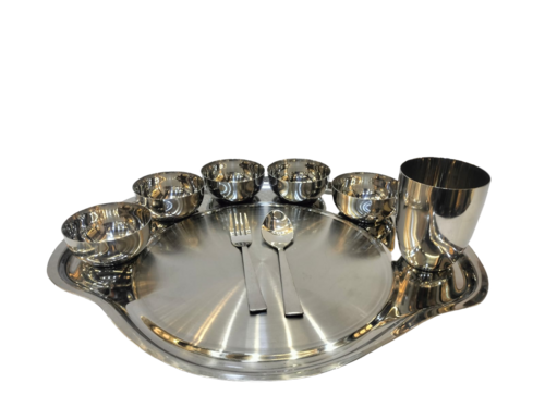 Elite Hosting Steel Serving Kit - Color: Silver