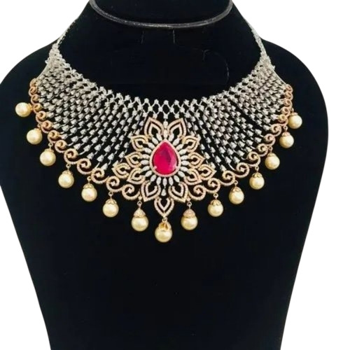Ladies Gold Necklace Set