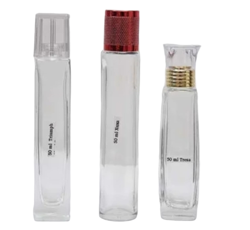 Transparent 50 Ml Glass Spray Bottles