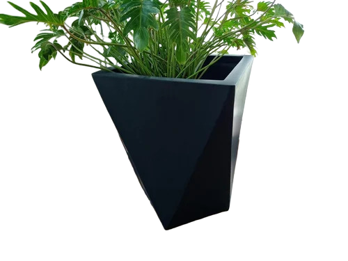 16Inch (Height) Black Frp Pot - Shape: Custom Choice