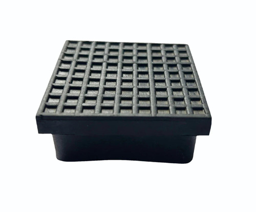 50X50 Mm Square Pipe Plastic End Cap - Color: Black