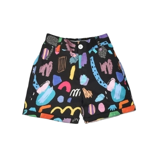 Abstract Printed Shorts