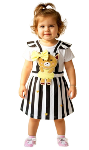 Baby Black And White Color Frocks - Color: Customer Choice