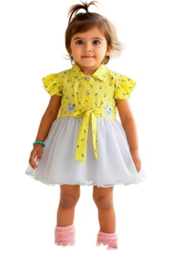 Cotton Baby Girls Dress, 3 To 4 Years - Color: Customer Choice