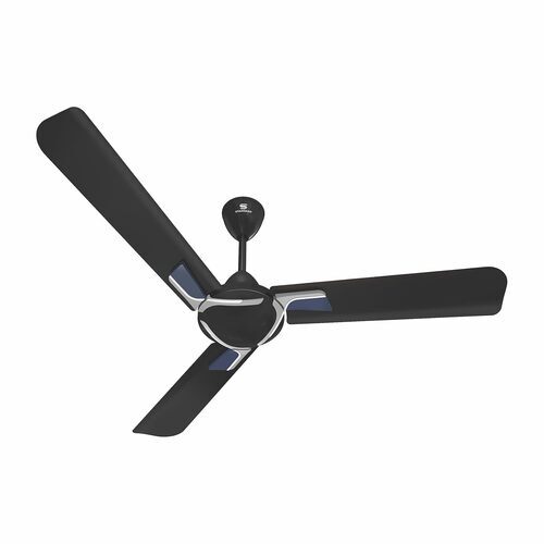 Designer 3 Blade Ceiling Fan - 400rpm, 76w Power, Metallic Black | 3 Blades, Single Phase, 50hz Frequency, 2 Year Warranty