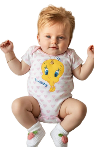 Hosiery Baby Rompers Onesies - Soft Hosiery Fabric, White | Comfortable Fit, Breathable Material, Easy Snap Closure, Lightweight Design