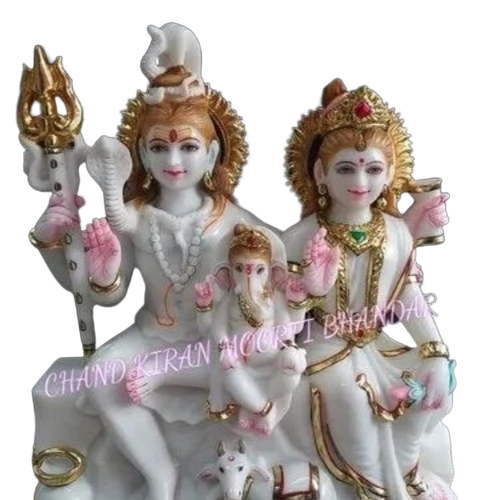 2 Feet Marble Shiv Parivar Statue