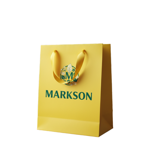 Custom Paper Bags with Ribbon Handle