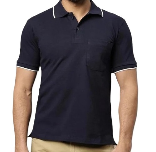 Men Cotton Polo Neck T Shirts