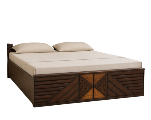 Solid Wood Double Bed 6x5 Ft