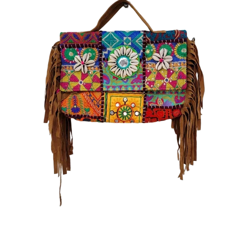Cotton Vintage Banjara Siling Bags - Color: Assorted