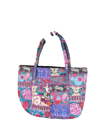 Handmade Embroidered Banjara Style Kambadiya Work Shoulder Bags (Blue) - Color: Assorted