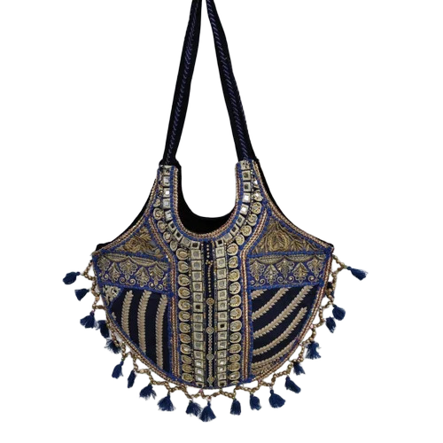 Handmade Embroidery Banjara Style Thread Work Shoulder Bags For Casual - Color: Assorted