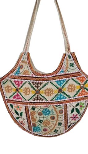 Handmade Vintage Antique Embroidered Shoulder Bags - Color: Assorted