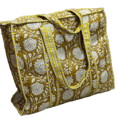Jacquard Tote Ladies Handbag - Color: Multicolor (Customizable)