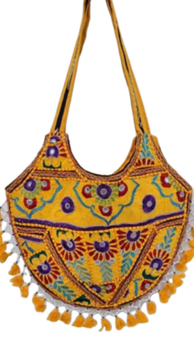 Multicolor Vintage Antique Embroidered Shoulder Bags - Color: Assorted