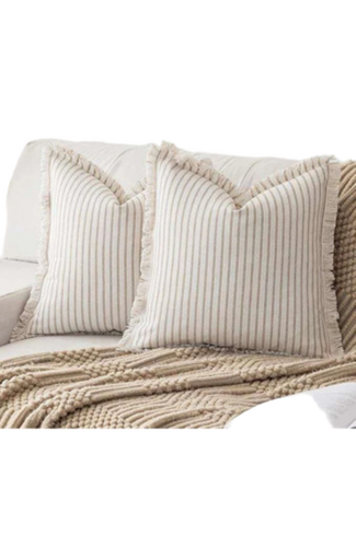 Stripes Cotton Cushion Cover For Hotel - Color: Custom