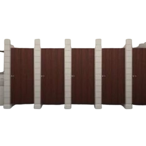 Brown Hpl Compact Board Toilet Cubicle