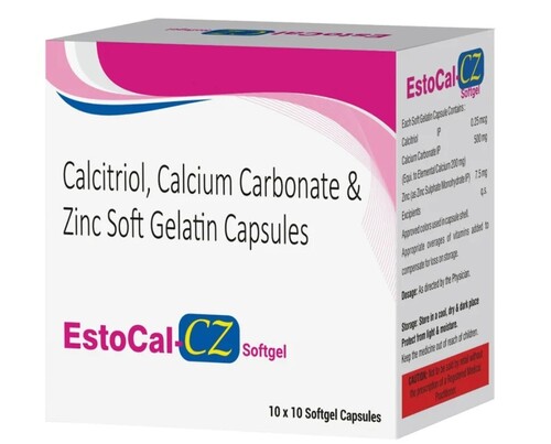 Calcium Carbonate 500mg Calcitriol 0.25 Mcg Zinc Capsule