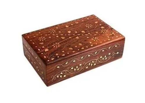 Wooden Rectangular Jewellery Box