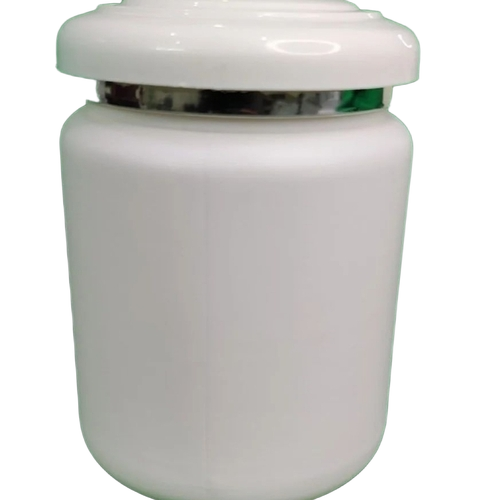 200gms Hdpe Protein Powder Jar With Silver Ring